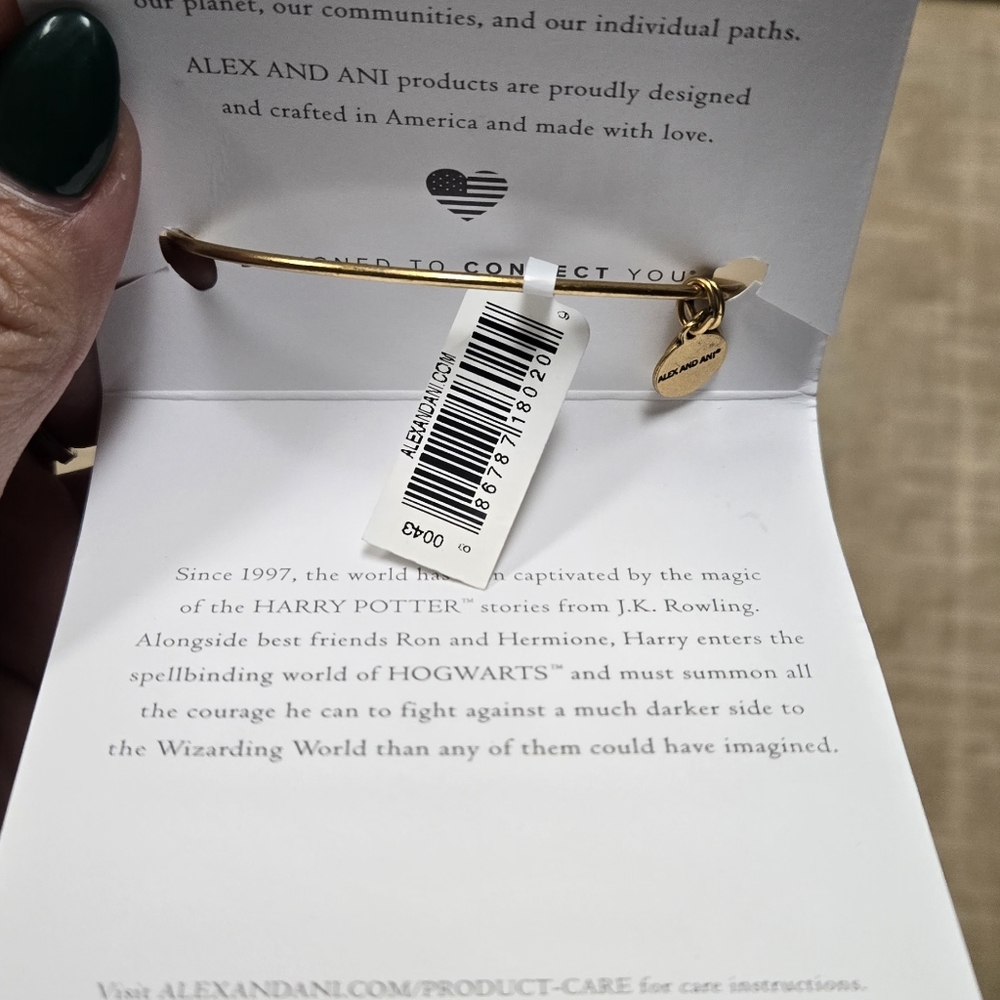 Alex and Ani Harry Potter Time Turner Spinner Charm Bangle